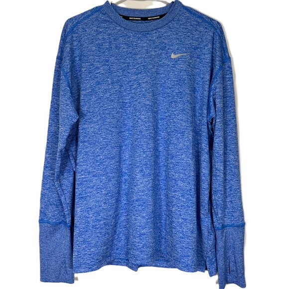 Nike Other - Nike Dri-FIT Pullover Men’s XL – Blue Long Sleeve, Thumbholes, Running Fit